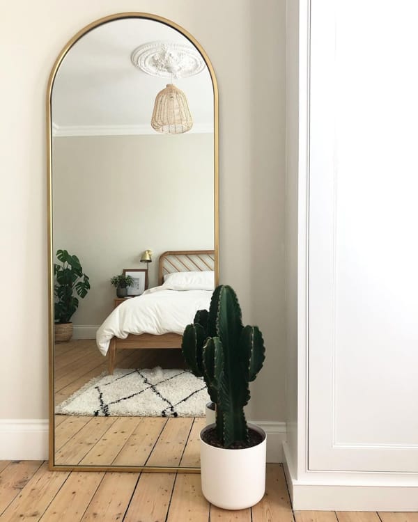 Tall Mirror Opposite Bed
